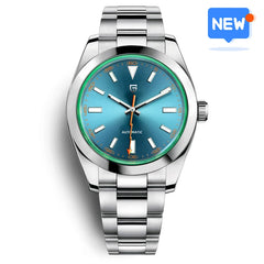 PAGANI DESIGN 2026 New Z-Blue Men's Mechanical Watches Luxury Sapphire Glass 8215 Automatic Watch For Men Stainless steel Clock