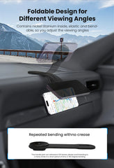 Vyvylabs Magnetic Car Phone Holder 15W Wireless Charger Bendable Car Phone Mount for iPhone 12-18 Stand Dashboard Center Console