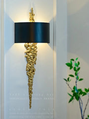 Luxury Copper Wall Lamp French Design Long Wall Lamp Living Room Decor Corridor Hotel Lobby Villa Modern Art Brass Wall Sconce