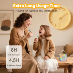 Karaoke Dual Wireless Bluetooth Microphone Portable Speaker Mic For iPhone Android Mobile Cell Phone PC System Machine Room Home