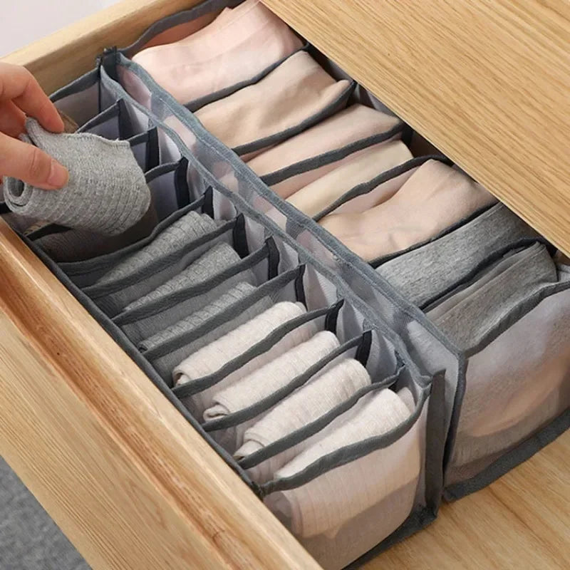 Foldable Non-Woven Drawer Organiser with 6 or 11 Grids