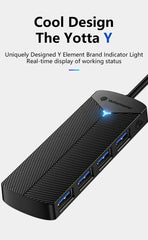 Yottamaster 5Gbps 4-in-1 USB3.0 Hub USB HUB Adapter Expansion Dock Ultra-Slim OTG Adapter Type C For PC iOS Computer Accessorie