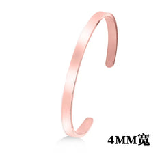 New Classic Simple Men Bracelet Open Adjustable Glossy Stainless Steel Bracelet BR1133