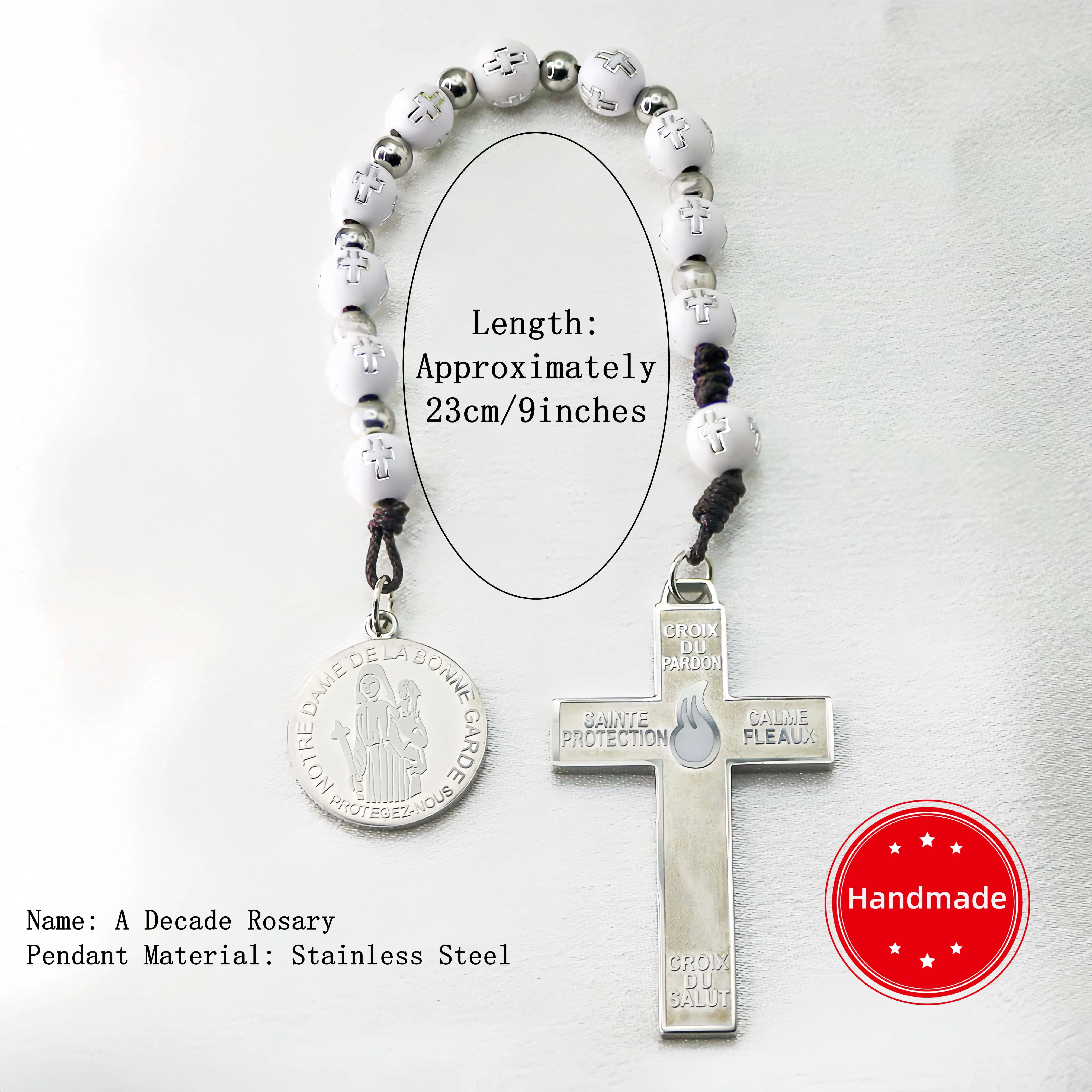 Stainless Steel Pendant of Holy Cross of Pardon and the Cross of the Sons and Daughters Marie Julie Jahenny Cross of Forgiveness