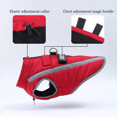 Warm Fleece Dog clothes Personalized Waterproof Winter Clothes for Small Medium Large Dogs Pet Clothing Jackets Dog Accessories
