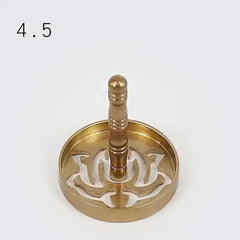 Incense Burner Accessories Copper Metal Lotus Cloud Hollow Out Printing Pressing Equipment Tools Chinese Living Room Incense
