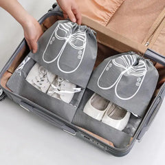 5/3/1pcs Shoes Storage Bags Closet Organizer Non-woven Travel Portable Bag Waterproof Pocket Clothing Classified Hanging Bag