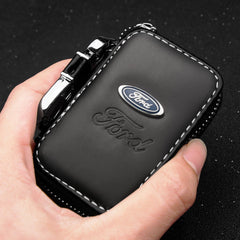 PU Leather Car Key Case for Ford Focus & Fiesta Models