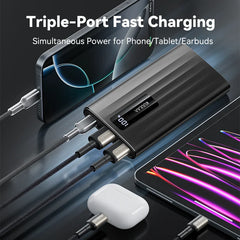 KUULAA Power Bank 10000mAh 22.5W PD Fast Charging Portable Charger External Battery For iPhone 17 16 15 Samsung Huawei Powerbank