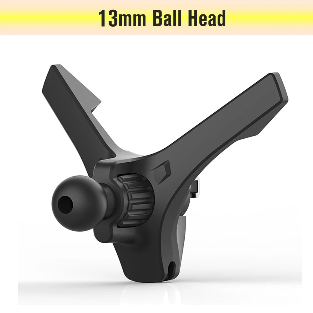 Car Air Vent Clip Cell Phone Holder Universal 17mm Ball Head Car Air Outlet Hook Clamp Accessories For Magnet Car Phone Bracket