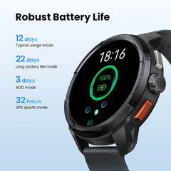 HAYLOU Solar Ultra GPS Smartwatch 1.6” AMOLED Display 5ATM Waterproof Built-in GPS Bluetooth Phone Calls Sports Smart Watch