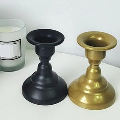 Candle Holder Rust-proof Simple Style Retro Appearance Decorative Iron Candle Display Stand Dining Table Ornament Home Supplies