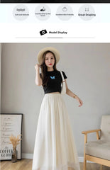Women’s High-Waist Chiffon Wide-Leg Pants – Spring/Summer Plus Size