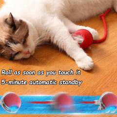 2PCS Smart Cat Rolling Ball Toys – Rechargeable Mouse Imitation Pet Shop