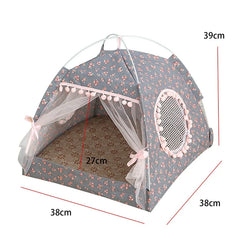 Pet Cat Tent Summer Cave Hut Cat Sleep House For Kitten Puppy Playpen Cage Basket Cat Nesk Kennel Small Dog House Bed Pet Shop