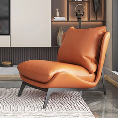 Upholstered Single Corner Sofa Lounge Leisure Armless Lazy Chair Comfy Accent Chair for Living Room Bedroom Reading Room Recliner-Living Room Furniture