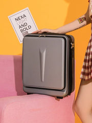 16 Inch Carry on Suitcase Travel Luggage Case Women Small Wash Bag Makeup Case Cabin Luggage Men's Business Portable Suitcase