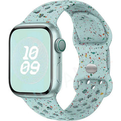 Sport Strap for Apple Watch Band 44mm 45mm 46mm 49mm/38mm 40 41mm Colored Particles Rubber Band IWatch Ultra 11 10 9 8 7 6 5 SE