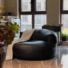 Lazy Sofas Living Room  Single Corner Sofa Modern Design Sofa for 1 Person Can Lie Down Beanbag Tatami Thickened Leather Home Living Room Furniture