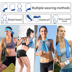Portable Circular Silicone Wrapped Cold Cooling Towel