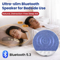 Ultra-slim Bluetooth 5.3 Speaker for Bedside Use Noise Soundbar Wireless MP3 Music Player Ultra Thin Timed Shutdown Audio Play