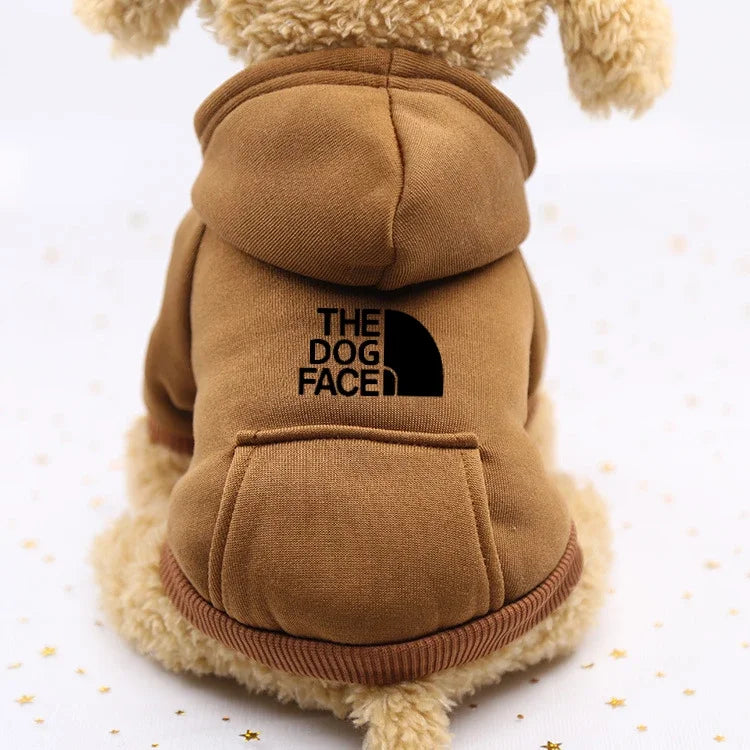 Autumn and winter sweater cowboy pocket two-legged clothes wind pet clothes dog cat Pet Shop Pet Clothing