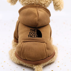 Autumn and winter sweater cowboy pocket two-legged clothes wind pet clothes dog cat Pet Shop Pet Clothing