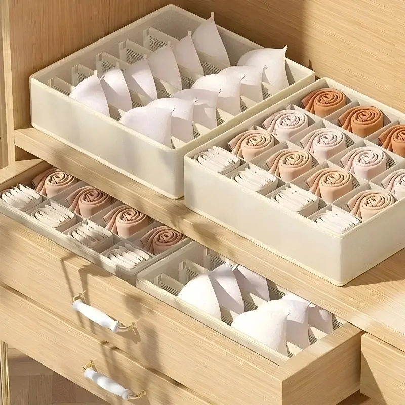 Cabinet and Drawer Underwear Organiser with Compartments