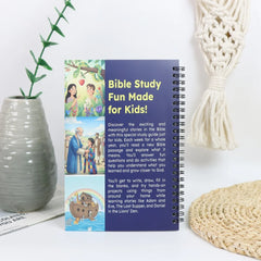 Bible Study Workbook for Kids Notbook: Lessons , Activities, Quizzes, and Questions to Deepen Your Faith (Spiral Bound) NotBook