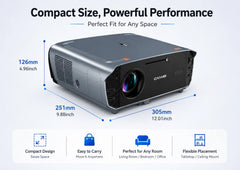 4000 ANSI 4K UHD Video Projector Android 14 Google TV Daytime Native 1080P Wifi Auto Focus Tof Home Theater Beamer For Movie