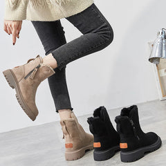 Women Snow Shoes Winter Warm Girl Boots for Woman Thickened Female Shoes Lady Middle Fur Boots NX014 botas de inverno feminina