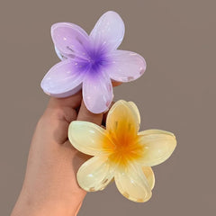 Bohemian Floral Hair Claw Clip – Hawaiian Beach Style