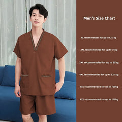 New High-End Sweat Sauna Suit Men's Foot Massage Simple Fashion Design Thermal Spa Bathing Suit Absorbent Cotton Sauna Robe