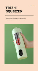 HOMEFISH Portable Rechargeable Compact Juice Cup Multi-functional Blender for Students - On-the-Go Fresh Juice Maker