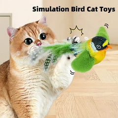 Bird Interactive Cat Toys Electric Sounding Birds Cat Chew Bite Plush Toys Cat Supplies Pet Shop