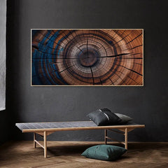 Nordic Wood Grain Canvas Art Modern Vintage Tree Ring Wall Decor Textured Nature Prints Living Room Scandinavian Home Decor Gift