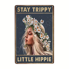 Be Kind to Your Mind Retro Tin Signs Inspirational Quotes Wall Art Sign Muse Vintage Home Room Garden Decor Hippie Girl Poster