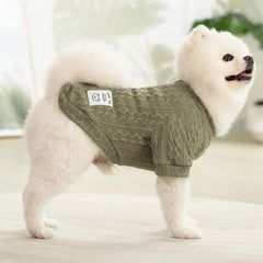 Classic Puppy Dog Knitting Sweater Winter Warm Pet Clothes for Small Dogs Cats Vest Pet Clothing Apparel French Bulldog Costume