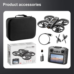 New S156 Quadcopter Aircraft Drone 8K Professional Camera Drone 5G WIFI FPV 4.5 Inch Large Screen Remote Control RC Dron VS V66
