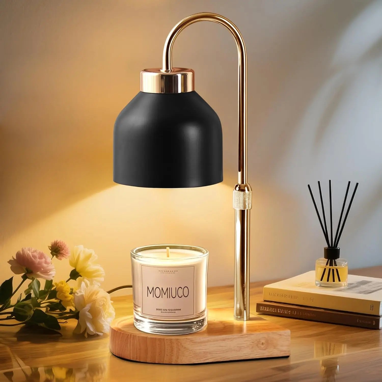 Candle Warmer Lamp with Timer Dimmer, New Home Decor, Gifts for Mom, Wax Melt Warmer for Jar Candles, Adjustable Height