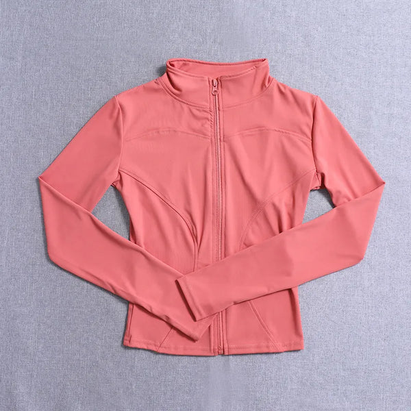 Women Sport Jacket Long Sleeve Shirt Workout Coat