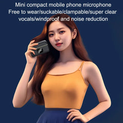 XinMic Wireless Lavalier Lapel Microphone Noise Cancel Live Game Android Mini Mic Type-C Phone Outdoor recording Interview PC