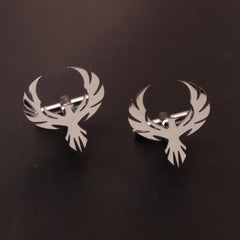 Sikhs Stainless Steel Cross Cufflinks Men's Lion Eagle Shirt Badge Pin Wedding Shirt Cufflinks Symbol
