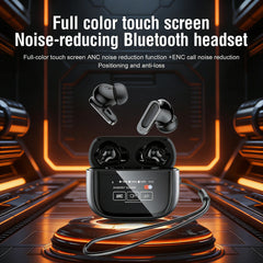 BOSECXT V11 TWS Wireless Earphones Touch Screen Digital Display Bluetooth Headset In Ear ANC Noise Reduction Headphone With Mic