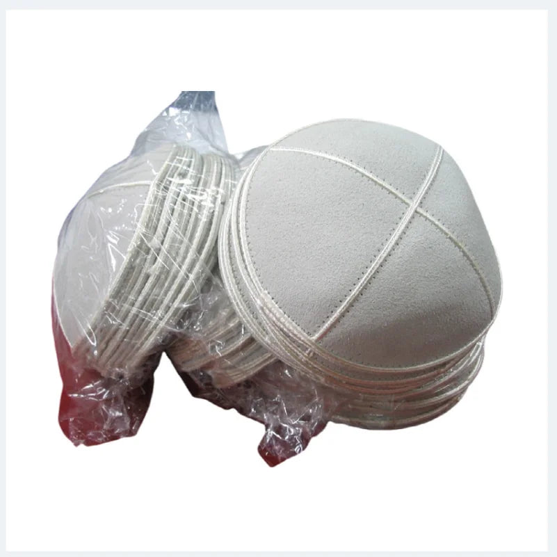 JEWISH KIPPAH LEATHER SUEDE YARMULKE KIPPAH KIPPOT SKULL CAP