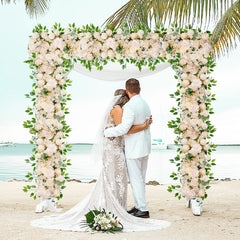 100cm DIY Wedding Flower Wall Decoration Arrangement Supplies Silk Peonies Rose Artificial Floral Row Decor Wed Arch Backdrop Home Decor, Plants & flowers