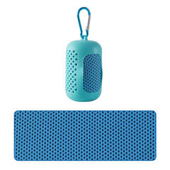 Portable Circular Silicone Wrapped Cold Cooling Towel