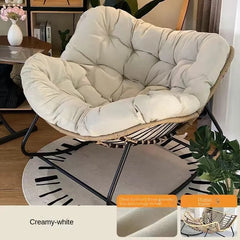 X&D Human Bird Nest Rattan Weaving Rocking Chair Leisure Sofa Home Balcony Single Lazy Corner Sofa Rocking Chair Rattan Chair Can Sleep Living Room Furniture