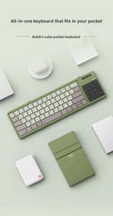 NILLKIN Foldable Bluetooth Wireless Keyboard with Touchpad Compact and Portable For ipad Tablets Smartphones and Computers