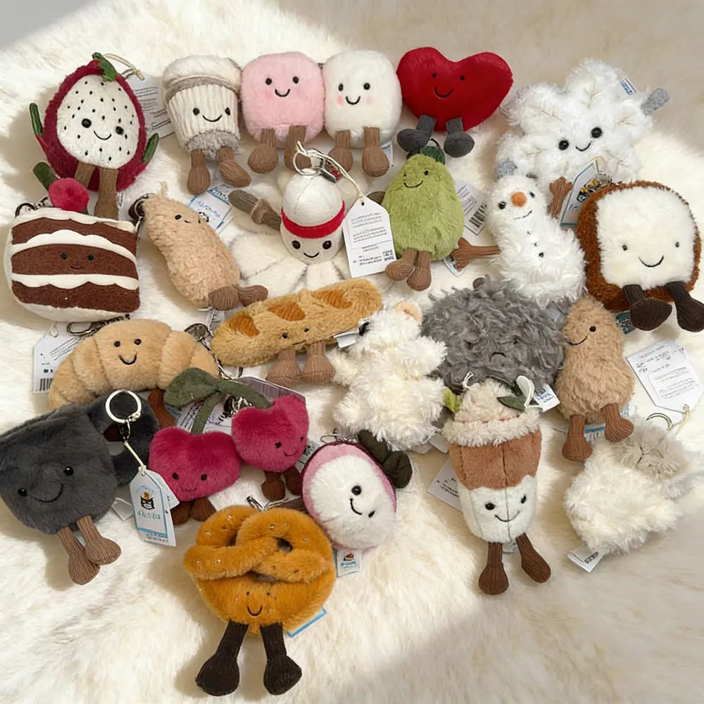 JC Cute Girl Plush Bag Charm Keychain – Kawaii Gift Toy